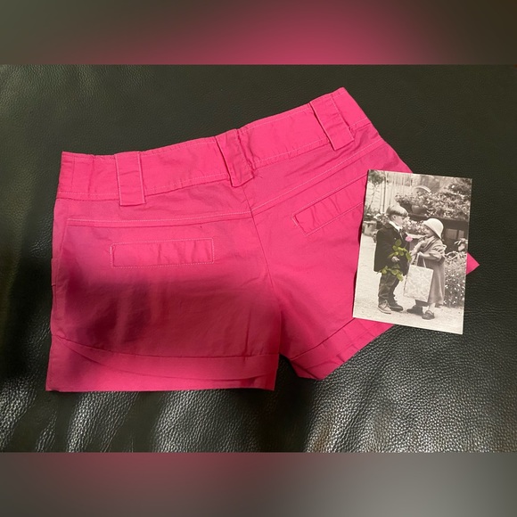 Y2K Vintage Star City Shorts Hot Pink Low Rise Sz 1 - Picture 2 of 9